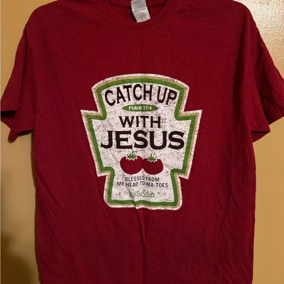 Gildan Other - Gildan Rich Red Graphic T-Shirt Meduim